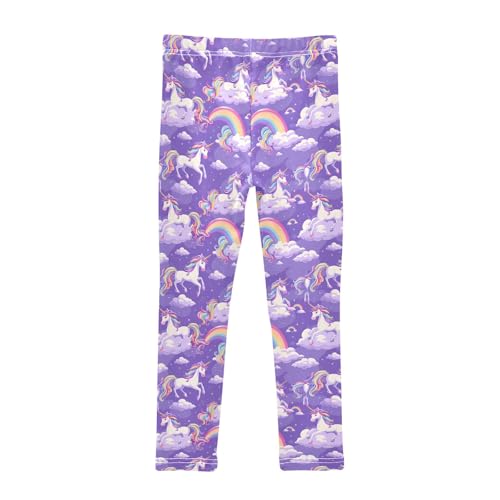 CHIFIGNO Colorful Dinosaurs Leggings for Teen Girls Soft Comfortable Leggings for Kids, 4T Ankle Length Toddler Girl Leggings2