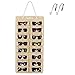 Simboom Organizador de Gafas de Sol Montado En La Pared, 16 Ranura A Prueba de Polvo Gafas de Sol Organizador de Fieltro Bolsa Colgante Gafas de Sol con Gancho y Cuerda, A Prueba de Polvo-Beige
