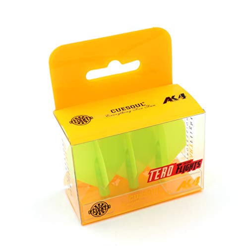CUESOUL DIY TERO AK4 Dart Flights Shield Shape,Set of 3 pcs (Green)