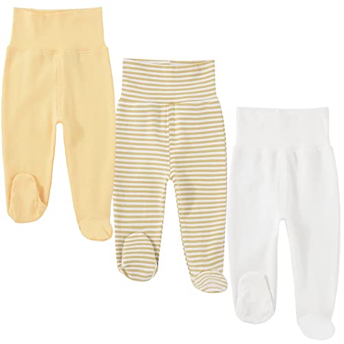 Image of HahaNice Baby Footed Pants Cotton Newborn Leggings 0-12 Months