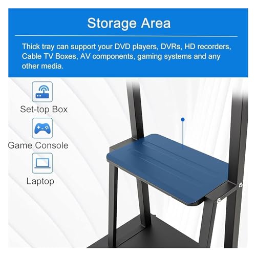 Soporte móvil para TV de 32-75 pulgadas con ruedas miniatura 4