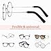 Healvian 3 Pairs Fabric Eyeglass Strap Cute Glasses Accessories Temple Tips for Eyeglasses Glasses Ear Grippers Soft and Lightweight Temple Sleeves