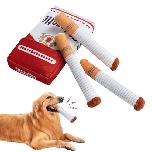 Wekuw Interaktives Hundespielzeug Quietschend Welpenspielzeug Plüschtier für Hunde Abnehmbares Design Hundespielzeug Welpen Kuscheltier Quietschspielzeug Hund für Hunde Jeden Alters