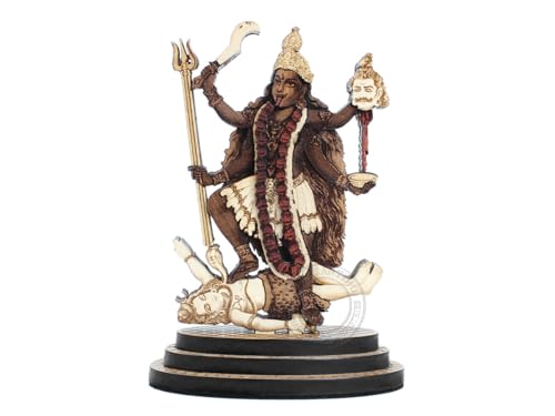 Estatua de Madera Maa Kaali tallada 4 pulgadas