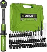 1/4 Torque Wrench, 52Pcs Dual-Range【10-230 in.lb/1-26 Nm