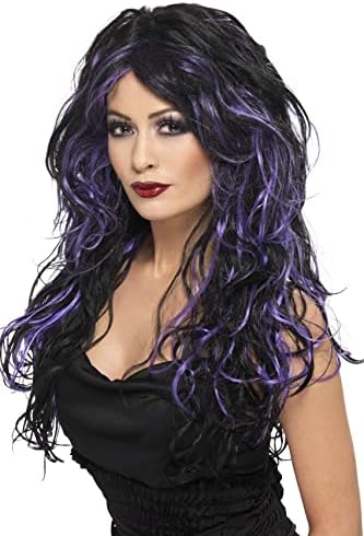 Smiffys - 35683 - Gothic Bride Wig - Purple - One Size