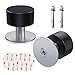 2 piezas Topes para Puertas-Topes Para Puertas con Goma a Prueba de Golpes-304 Acero Inoxidable-Para Piso y Pared-con Adhesivo 3M y Tornillos a prueba de explosiones