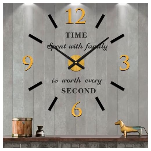 VANGOLD Wall Clock for Living Room Decor