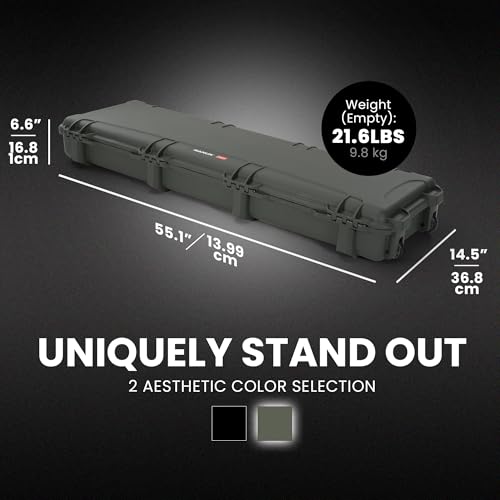 Image of NANUK Hard Case with Foam & Wheels - 30 inch to 55 inch Long, Customizable Foam Insert, IP67 Waterproof & Crushproof, Rugged Construction for Ultimate Protection, Made in Canada