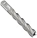YG-1 E2036 Cobalt Steel Square Nose End Mill, Extra Long Reach, Weldon Shank, Uncoated (Bright) Finish, Non-Center Cutting, 30 Deg Helix, 4 Flutes, 6.125" Overall Length, 0.625" Cutting Diameter, 0.625" Shank Diameter
