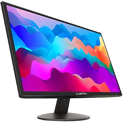 Sceptre New 22 Inch FHD LED Monitor 75Hz 2X HDMI VGA Build-in Speakers, Machine Black (E22 Series), 1920 x 1080 Pixels