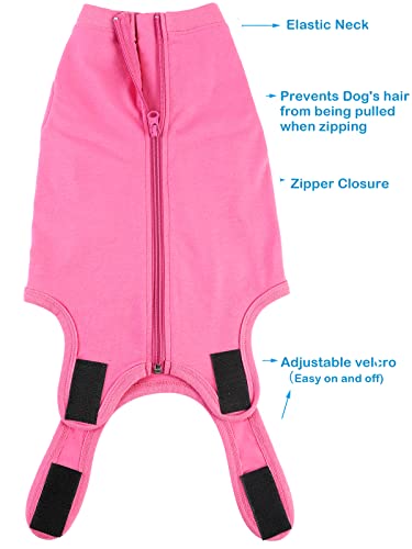 Image of Dog Surgery Recovery Suit - After Spay, Abdominal Wounds Post Surgical Recovery, Anti Licking Breathable Dog Onesies for Small, Medium & Large Pet, Alternative Bandages Cone E-Collar