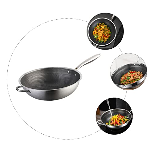 Sartén Wok de acero inoxidable Garneck con diseño de panal miniatura 7