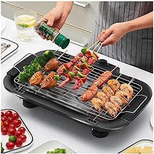 ARYKA Barbeque Grill Grilling Set Machine Charcoal Electric Dual-Purpose Household Outdoor Multi-Function Double Electric Oven 2000W Barbecue for Home