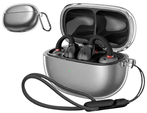 SHIKELGNA �ی�P�[�X For EarFun Clip 2 �p �P�[�X �J�o�[ TPU�f�ސ� ���[�P�[�X �֗� ���s �y�� �L�Y�h�~ �h�o �h�k �y�ʏ��^ �����h�~ �S�ʕی�J�o�[(�N���A)