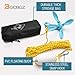 BocBoz Kayak Anchor Boat Anchor for Kayaks, Canoes, SUP Paddle Boards & Jet Skis, Folding Anchor with 40ft Anchor Tow Rope and Carrying Bag- 3.5 lb-Blue