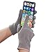 Touchscreen Thermal Gloves, Gray, Fashion Winter Gloves with Touch Screen Fingertips
