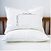 Boston Creative Company Hug This Pillow Until You Can Hug Me – Long Distance Relationship Gift – Romantic White Satin Pillowcase – Anniversary & Birthday Gift for Him or Her – 30x19.7 Inches
