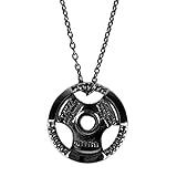 STANG Fitness manubri Pezzo Sport bilanciere Collana Uomo Marea Marchio Ciondolo Ciondolo Gioielli personalità Regalo Gioielli Selvatici
