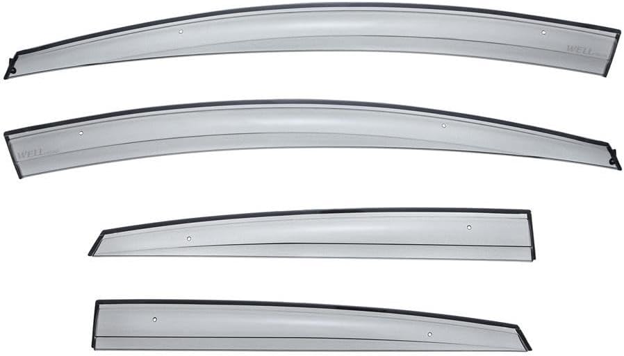 WellVisors Window Visors Wind Deflectors Compatible with Ford Fiesta Sedan 2011-2019 Aerodyn Aerodyn Series Rain Guards 3-847FD005