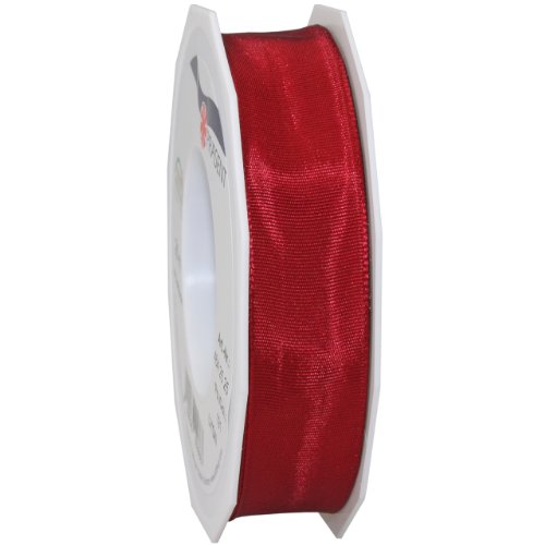 Morex Ribbon French Wired Lyon Ribbon, 1-Inch by 27-Yard Spool, Bordeaux (46425/25-191) by Morex Ribbon - Used condition - US$9.96