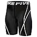 New 022 Skin Tights Compression Base Layer Black Running Short Pants Mens (M)