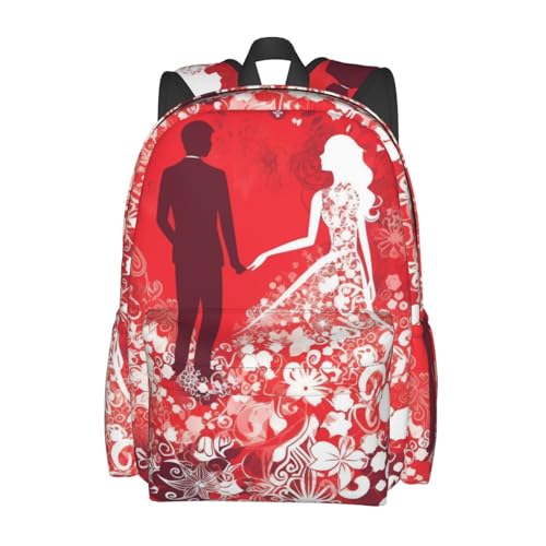 Travel Backpack for Women Men Silhouette of Love Casual Daypack Large Capacity Nurse Bag2
