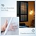 Haton Window Privacy Film Decorative Frosted Glass Window Film, Sun Blocking Stained Glass Clings, Static Cling Removable Stickers for Home Door Coverings, Lattice Pattern 17.5