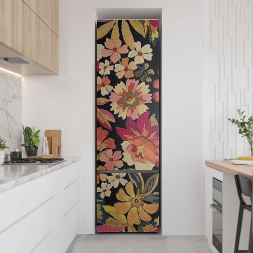 Proteja su nevera de rayones con este vinilo floral de 60x205 cm 3