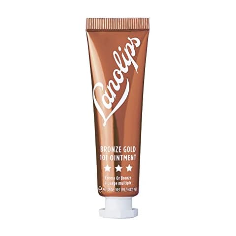 Lanolips Bronze Gold 101 Ointment - Natural Lanolin Moisturizer with Blush Color Tints for Lips + Cheeks - Long Lasting Hydrating Balm + Tint - Clean, Cruelty-Free (9g) Cover