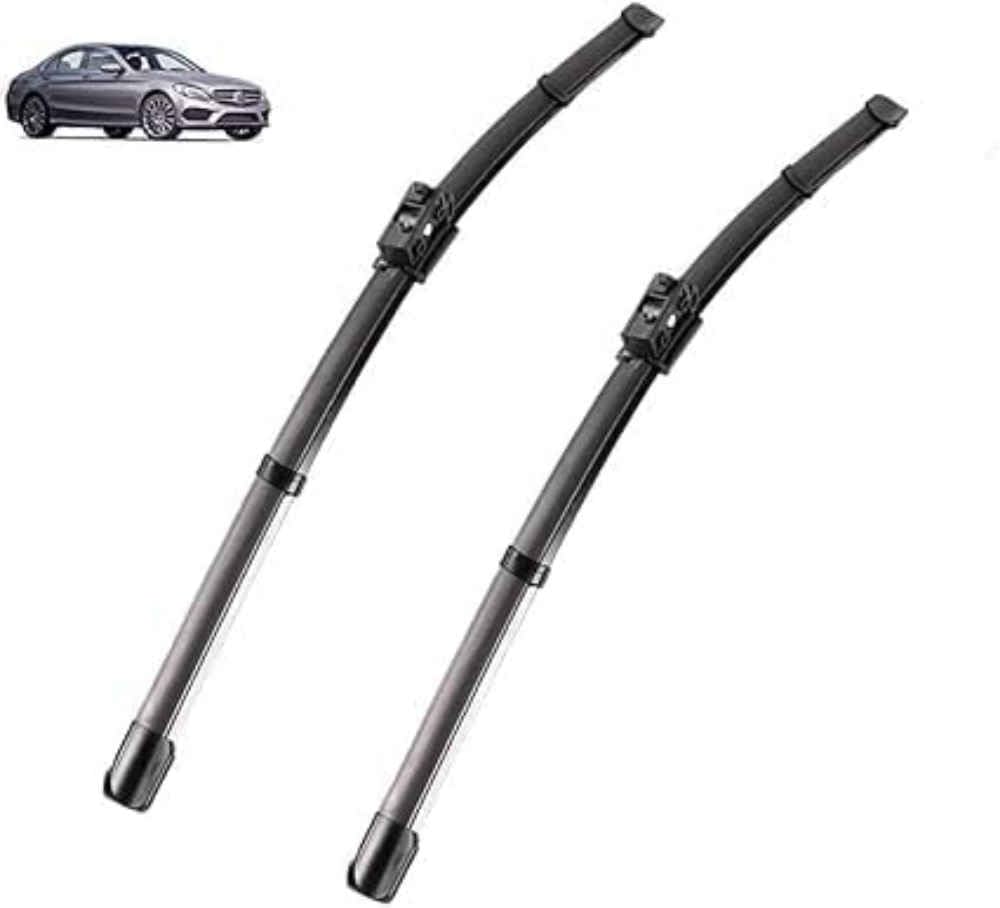 NYSLDSCO Custom Fit Wiper Blades for Benz C-Class W205 S205 2015-2021, Durable Windscreen Wiper Set, Easy Installation All-Weather Performance Wipers