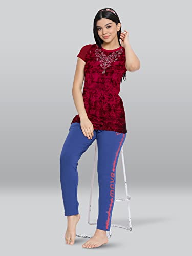 Image of Lyra Women's Printed Regular Fit T-Shirt