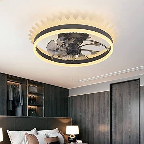 Ventilateur de plafond avec lampe et télécommande pour salon et bureau - 3