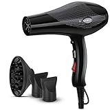 SCOBUTY SABUY 2200W Professional Hair Dryer, Ionic Ceramic Blow Dryer with Diffuser and Concentrator...