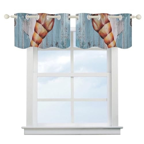 Cenefas para ventanas opacas que decoran cocinas con estilo de playa 3