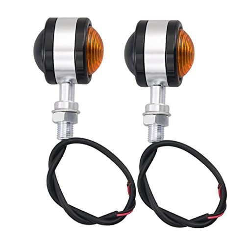Clignotant clignotants moto petit rond double lentille feu indicateur ambre