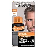 L'Oreal Paris Men Expert One Twist Mess Free Haircolor, Covers Grays, Light Brown 06, 1 Kit