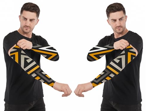 Image of Arm Sleeve For Men women Fully Stretchable Sun UV Ray Dust Protection Bike Riding Cycling Gloves Cricket Golf Football Soft Hand Gloves sleeves