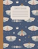 Moth Constellation Composition Book: 200 College Ruled Pages