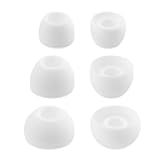 Replacement Silicone Ear Tips for Technics EAH-AZ100, AZ80, AZ60, AZ40, 3 Pairs (S/M/L, White)