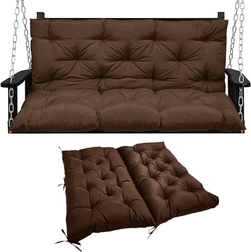 Sillón mecedora plegable y cojín impermeable de jardín