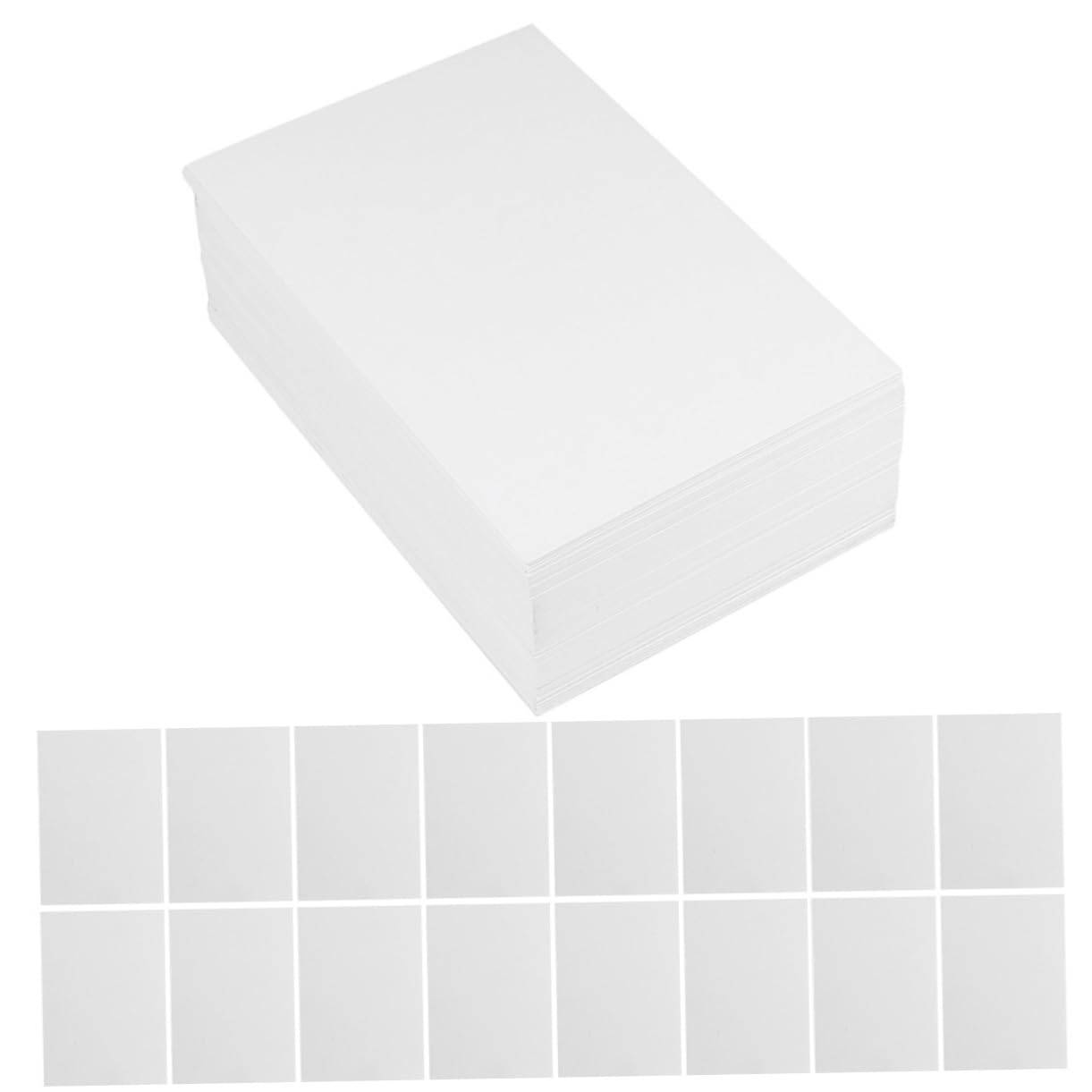 DOITOOL 200 Pezzi biglietto di auguri fai da te bigliettini natale cartoncini natale bigliettino annata saluto carte graffiti ispessite biglietti d'auguri vuoti carta kraft bianca