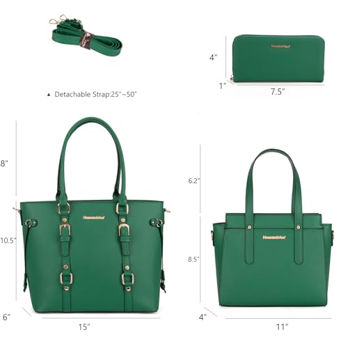 Image of Montana West 3PCS Purses for Women Tote Bag and Wallet Set Shoulder Satchel Handbags
