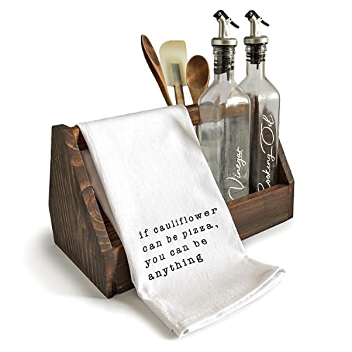 If Cauliflower Can Be Pizza Funny Kitchen Towel With Saying 18X24 Inch, Kitchen Funny Dish Towel, Funny Saying Kitchen Towel Funny Dish Towel Saying, Funny Tea Towel Funny Hand Towel Funny Towel #TOP7