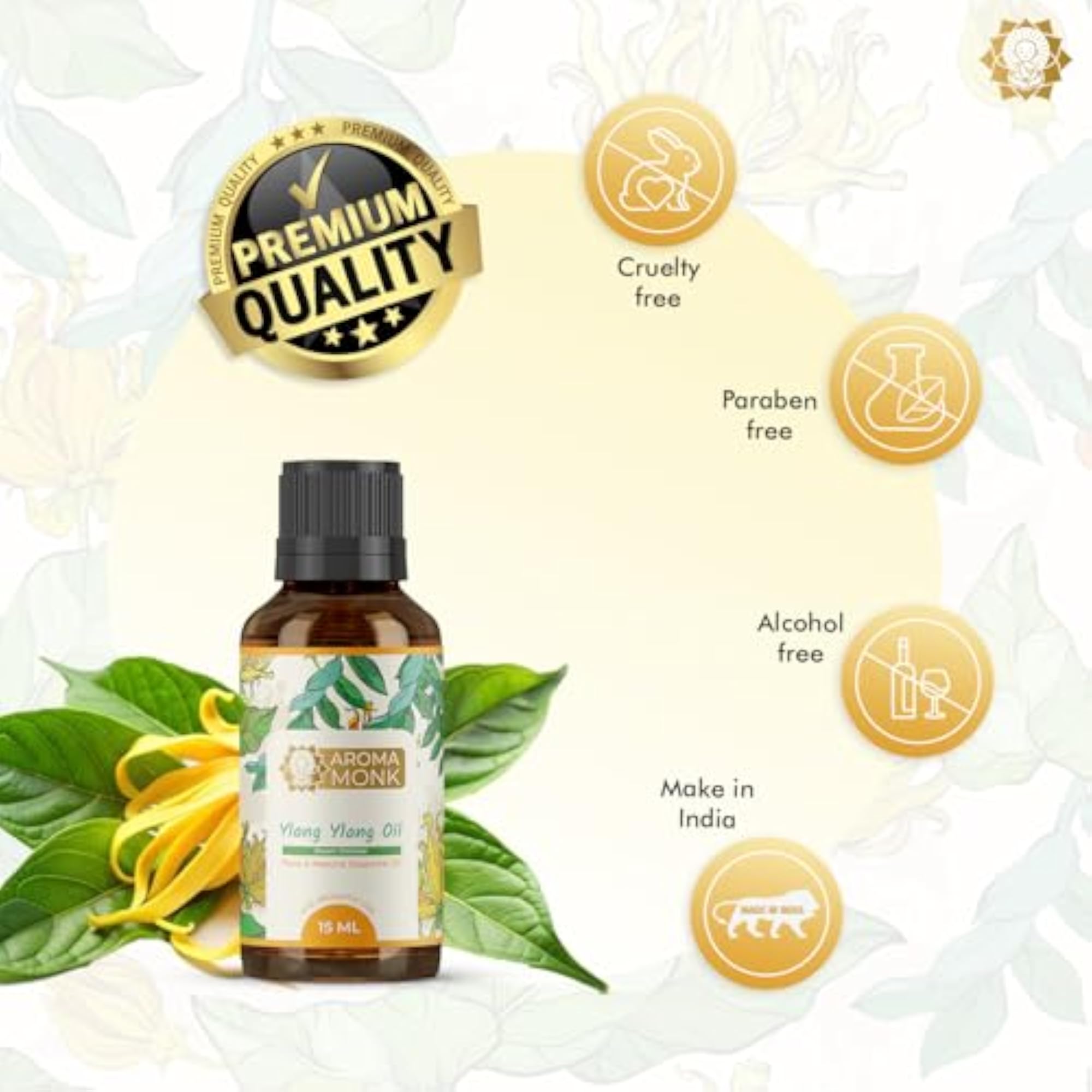 Aroma Monk Ylang Essential Oil, 100% Pure