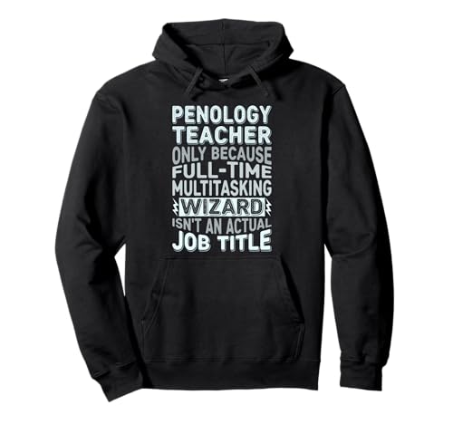 Wizard Job Title Quote - Funny Penology Teacher Sweat à Capuche