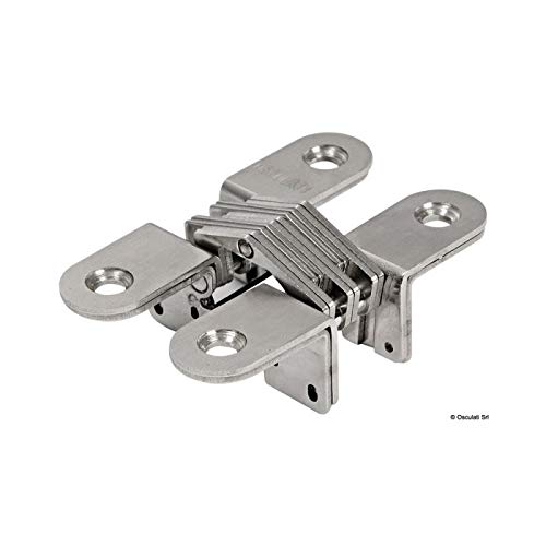 Charnière escamotable OSCULATI 84 mm invisible pour alignement parfait des portes
