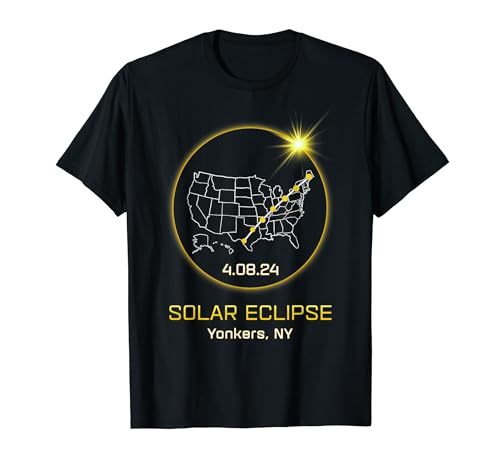 Eclipse solar 2024 Yonkers NY New York Totality Eclipse Camiseta