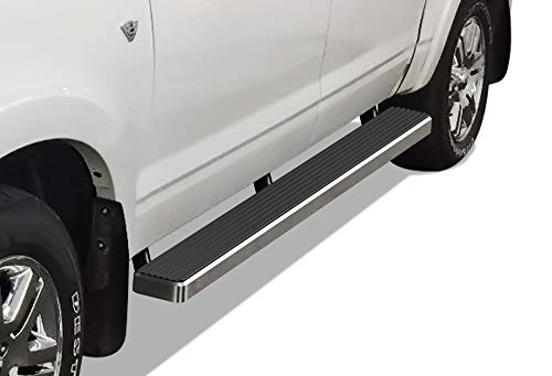 APS Running Boards (Nerf Bars Side Steps Step Bars) Compatible with Ford Explorer Sport Trac 2007-2010 Crew Cab (Silver 5in 304 Stainless Steel)