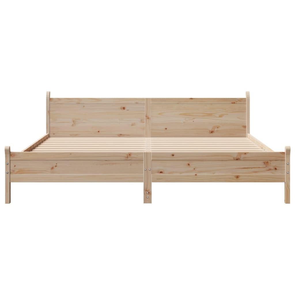 Furniture Item Home Bettgestell ohne Matratze 180x200 cm Super King Massivholz Kiefer Möbel